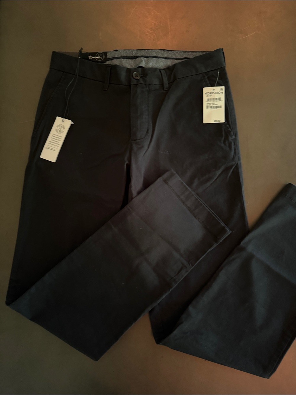 Nordstrom The Tailored Chino Pants - Black